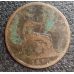 1 пенни 1892 год Великобритания, one penny. Королева Виктория #2