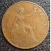 1 пенни 1927 год Великобритания one penny Георг V №2
