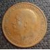 1 пенни 1927 год Великобритания one penny Георг V №2