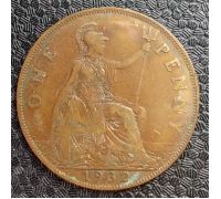 1 пенни 1932 год Великобритания Георг V