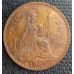 1 пенни 1965 год Великобритания one penny Елизавета II
