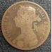 1 пенни 1893 год Великобритания, one penny. Королева Виктория №2