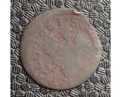 1 солид БОРАТИНКА 1665 год Речь Посполитая Ян Казимир Орел