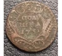 Полушка 1731 год Анна Царская Россия №5