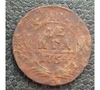 Деньга 1754 год Елизавета Денга Царская Россия