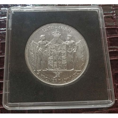 2 кроны 1930 год Дания серебро 15г оригинал UNC