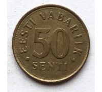 50 сентов 1992 год Эстония