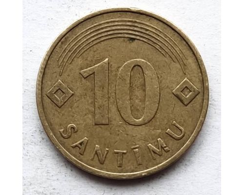 10 сантим 1992 год Латвия