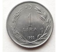 1 лира 1968 год Турция