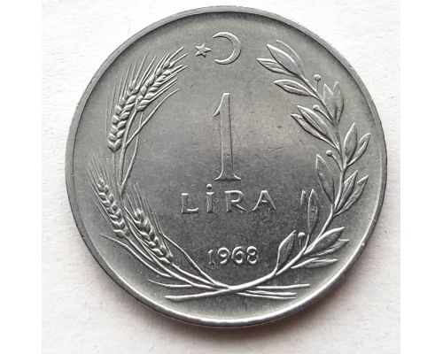 1 лира 1968 год Турция