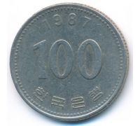 100 вон 1987 год Южная Корея