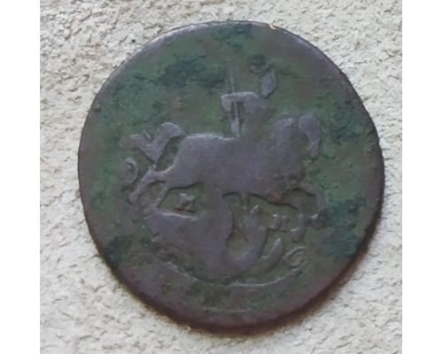 1 копейка 1766 год ММ Екатерина 2 Царская Россия