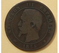 10 сентим 1854 год Франция (сантим) Наполеон III - Марсель
