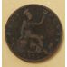 1/2 пенни 1875 год. Великобритания. Пол пенни, half penny. Королева Виктория