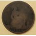 1 пенни 1861 год Великобритания, one penny. Королева Виктория