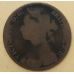 1 пенни 1879 год Великобритания, one penny. Королева Виктория