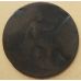 1 пенни 1880 год Великобритания, one penny. Королева Виктория