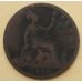 1 пенни 1890 год Великобритания, one penny. Королева Виктория