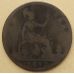 1 пенни 1892 год Великобритания, one penny. Королева Виктория