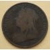 1 пенни 1895 год Великобритания, one penny. Королева Виктория #2