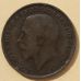 1 пенни 1912 год Великобритания, one penny. Георг V