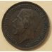 1 пенни 1917 год Великобритания, one penny. Георг V