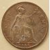 1 пенни 1927 год Великобритания, one penny. Георг V