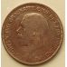 1 пенни 1928 год Великобритания, one penny. Георг V