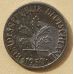 1 пфенниг 1950 год F Германия. ФРГ  (БЕЛЫЙ МЕТАЛЛ)