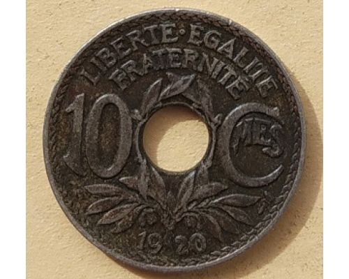 10 сентим 1920 год Франция (сантим)