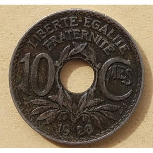 10 сентим 1920 год Франция (сантим)