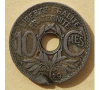 10 сентим 1929 год Франция (сантим)