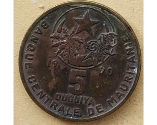 5 угий 1990 год Мавритания