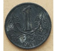 1 крона 1941 год Богемия и Моравия