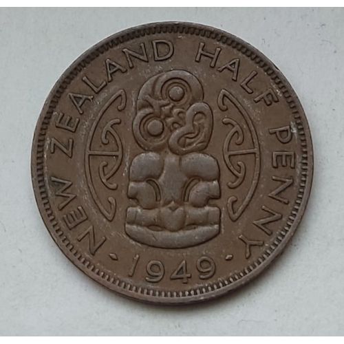 1/2 пенни 1949 год Новая Зеландия