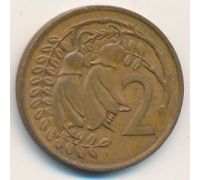 2 цента 1967 год Новая Зеландия состояние VF