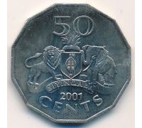 50 центов 2001 год Свазиленд Мсвати III