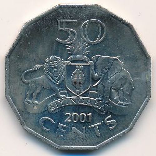 50 центов 2001 год Свазиленд Мсвати III
