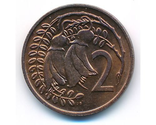 2 цента 1970 год Новая Зеландия
