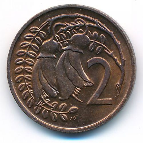 2 цента 1970 год Новая Зеландия