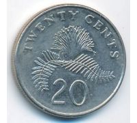 20 центов 1997 год Сингапур
