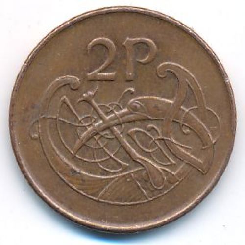 2 пенса 1990 год Ирландия