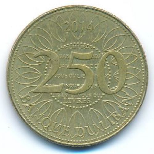 250 ливров 2014 год Ливан
