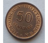 50 сентаво 1970 год Португальский Тимор