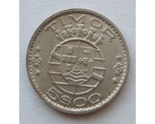 5 эскудо 1970 год Португальский Тимор