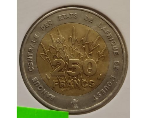 250 франков 1993 год Западная Африка