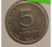 5 франков 1980 год Бурунди в держателе