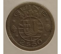 2,5 эскудо 1952 год Гвинея-Бисау в держателе