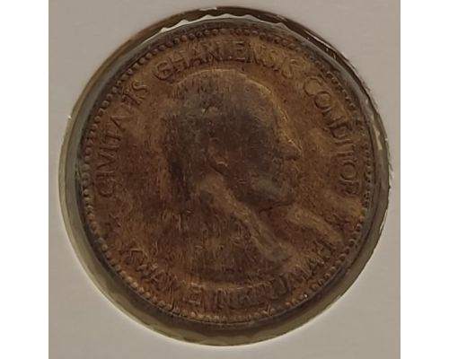 1 пенни 1958 год Гана Кваме Нкрума в держателе