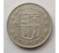 1 рупия 1956 год Маврикий Елизавета II